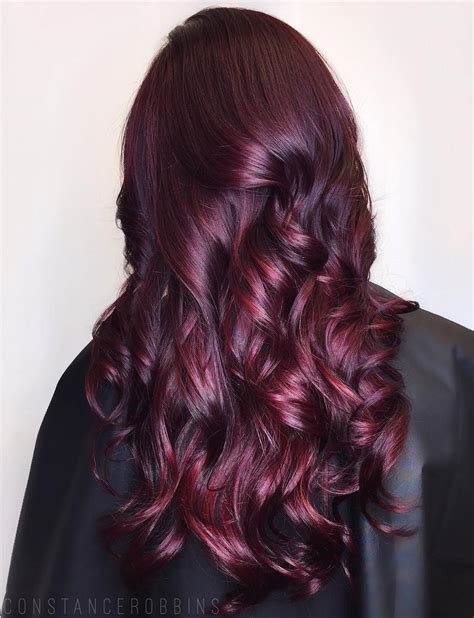 burgundy purple hair dye|burgundy hair with purple highlights.